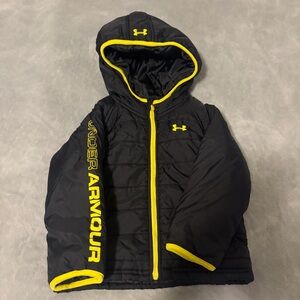 Under Armour Black Jacket with Yellow Detail